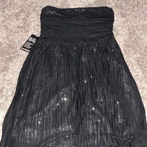 Black sequins cocktail dress